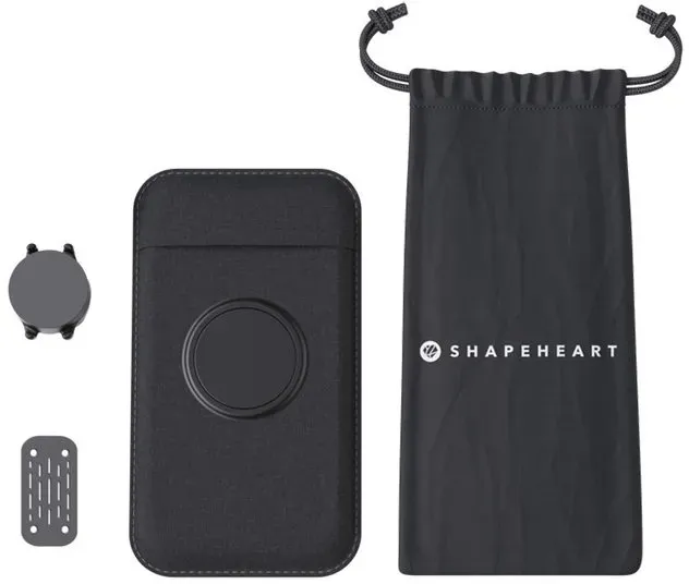 Shapeheart Scooter Bundle Magnetische Spiegel Smartphone Halterung, schwarz, Größe M