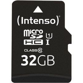 Intenso microSDHC Class 10 UHS-I + SD-Adapter 32 GB