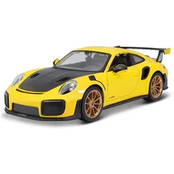 Maisto 31523 - Modellauto - Porsche 911 GT2 RS (gelb-schwarz, Maßstab 1:24)