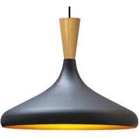 Bamyum Champion 1-flg. 35 cm rund schwarz Holz, Metall
