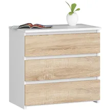 Akord Nachtschrank Cl3 60 x 35 x 57 cm Weiß
