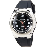 Lorus Unisex Analog Quarz Uhr mit Silikon Armband RRX75GX9, Schwarz