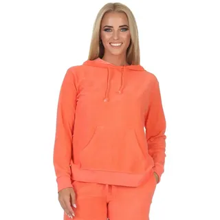 normann Damen langarm Frottee Oberteil Hoodie Mix & Match - ideal zu kombinieren, Farbe:orange, Größe:40-42 - 40-42