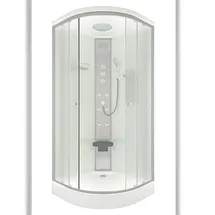 SeniorBad Duschkabine Fertigdusche Dusche Komplettkabine D10-00M1-EC 80x80 cm Mit 2k Scheiben Versiegelung