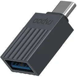 Rapoo USB-C Adapter, USB-C auf USB-A grau Dockingstation