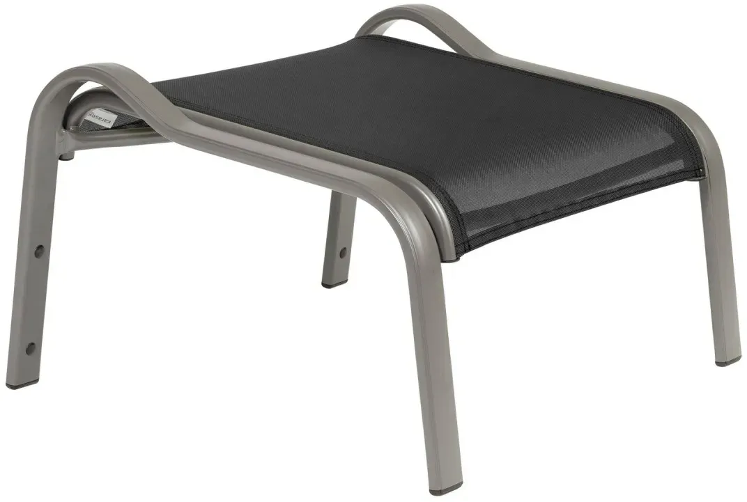 Hocker Barbados - 08 - grau metallic D75 - crema