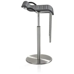 Mayer Sitzmöbel Barhocker »1218«, Breite: 47 cm, höhenverstellbar, Polyurethan, grau
