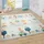 Paco Home Spielmatte Krabbelmatte Baby Matte Faltbar Abwaschbar Wendbar Tier Motiv - Bunt
