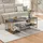 [en.casa] Couchtisch Klibro 120x60x42 cm Marmoroptik, schwarz/Goldfarben