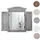 MCW Wandspiegel Spiegelfenster 53 x 42 cm Grau