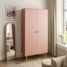 lookway Kleiderschrank HARMONY Natürlich Rosa,
