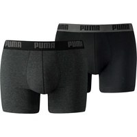 Puma Basic Boxershorts dark grey melange XL 2er Pack
