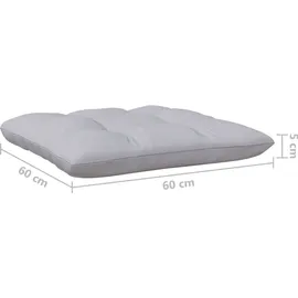 vidaXL Garten-Lounge-Set 4-tlg. grau