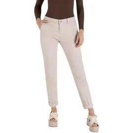 MAC Chino Turn Up aus beigem Stretch Gabardine-D36