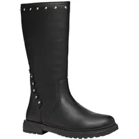 GEOX J Eclair Girl D Mid Calf Boot, Black,