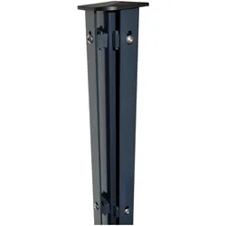 Fa-Bausysteme Eckzaunpfosten Anthrazit Abdeckschiene Höhe: 1630 mm