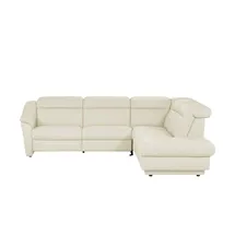 HIMOLLA Eckcouch Leder 2-Sitzer Creme