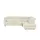 HIMOLLA Eckcouch Leder 2-Sitzer Creme
