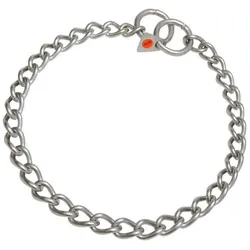 Hundehalsband Hs Sprenger Silberfarben 3 mm Verbindungen Verdreht 65 cm
