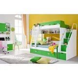 JV Möbel Jugendbett Schreibtisch Schrank Grün NEU Jugendzimmer Kinderzimmer, komplett Set