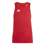 Adidas Jungen Adizero Team Singlet Kids, Team Power red 2/White, 9-10 Years