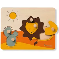 Hauck Greifpuzzle für Kleinkinder Puzzle N Sort Steckpuzzle ab