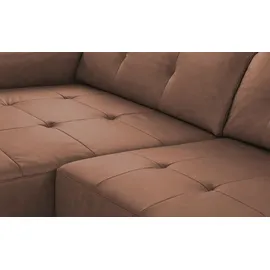 Wohnwert Eckcouch Leder 3-Sitzer Beige