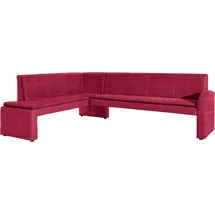 exxpo - sofa fashion Cortado Luxus-Microfaser langer Schenkel rechts 197 x 89 x 264 cm rot