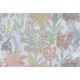 Living Walls Florale Mustertapete Aquarell Pastell 10 m 1 St grau