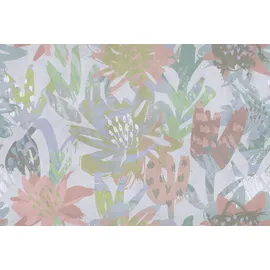 Living Walls Florale Mustertapete Aquarell Pastell 10 m 1 St grau