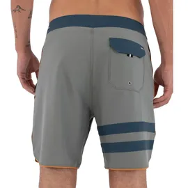 Hurley Boardshorts Phantom eco Block Party Grau/Weiß 34