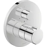 Duravit C.1 Brausethermostat Unterputz rund für 1 Verbraucher Chrom C14200016010