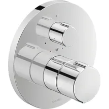 Duravit C.1 Brausethermostat Unterputz rund für 1 Verbraucher Chrom C14200016010