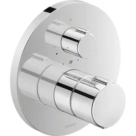 Duravit C.1 Brausethermostat Unterputz rund für 1 Verbraucher Chrom C14200016010