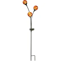 PARFORCE TRADITIONAL HUNTING Solarleuchte Glas Metall 70 cm 3 Kugeln schwarz