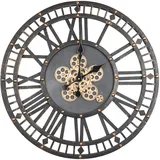 BHP Landscape Wanduhr 70,00 cm 70x70 gold