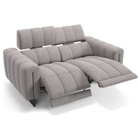 Sofanella 2-Sitzer Stoff Veneto, Relaxsofa, Designsofa, Designer Couch, Italienisches Sofa, 2er Sofa grau