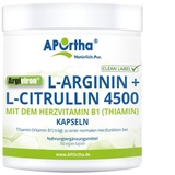 APOrtha L-Arginin + L-Citrullin 4500 + Vitamin B1 Kapseln 360 St.