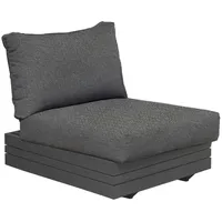 Zebra Technologies Loungesessel Cubo Textil 74 x 81 x 76 cm Graphit inkl. Polster