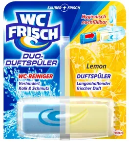 WC Frisch Duo-Duftspüler, WC-Duftspüler für langanhaltenden Frischeduft, Lemon