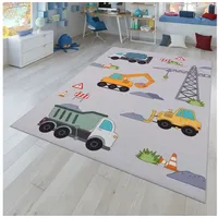 Kinderteppich Rutschfester Teppich Kinderzimmer Spielteppich Mädchen Jungen, TT Home, rechteckig, Höhe: 4 mm gelb|grau rechteckig - 200 cm x 290 cm x 4 mm