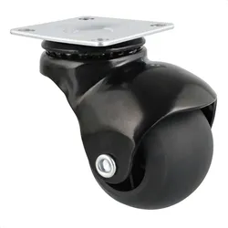 WAGNER Design Kugelrolle/Soft-Lenkrolle - KUGEL - Durchmesser Ø 50 mm, Tragkraft 50 kg, schwarz - 01001601