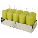 Papstar Stumpenkerzen 9 x 4 cm 10 St. kiwi