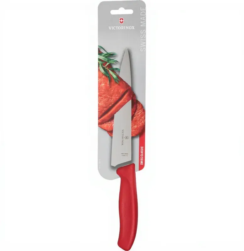 Victorinox Swiss classic Serie Kochmesser Tranchiermesser - 19 cm - rot