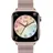 rectangular 1.96 Rose-Gold Milanese