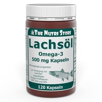 Lachsöl Omega-3 500 mg pro Kapsel - 120 Stk. - zur Versorgung mit mehrfach ungesättigten Omega-3-Fettsäuren EPA, DHA und DPA