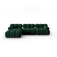 Micadoni Ecksofa Bellis, modular 4-Sitzer grün