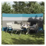 vidaXL Camping-Windschutz Blau 340x130 cm Wasserdicht