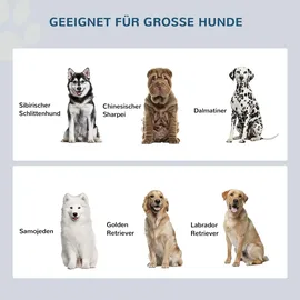 PawHut Hundenäpfe, Erhöhtes Futterstation mit 2 Edelstahlschüsseln, 44L Stauraum, Magnettüren, Fressnapf, Wassernapf für Große Hunde, Weiß