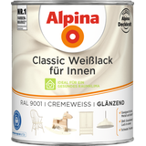 Alpina Classic Weißlack für Innen 750 ml Cremeweiß glänzend